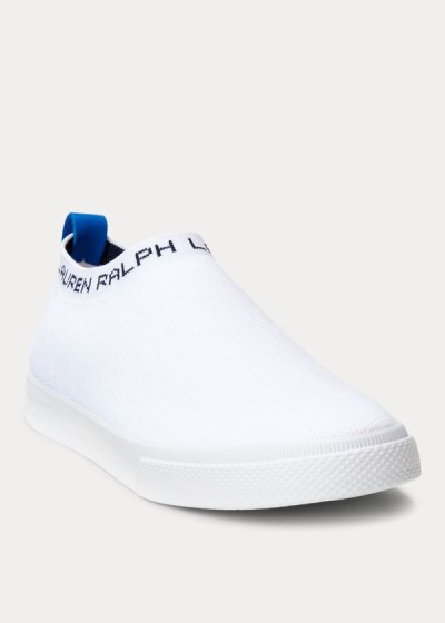 Zapatillas Ralph Lauren Mujer Blancos - Jordyn Slip-On - CMNOL7850